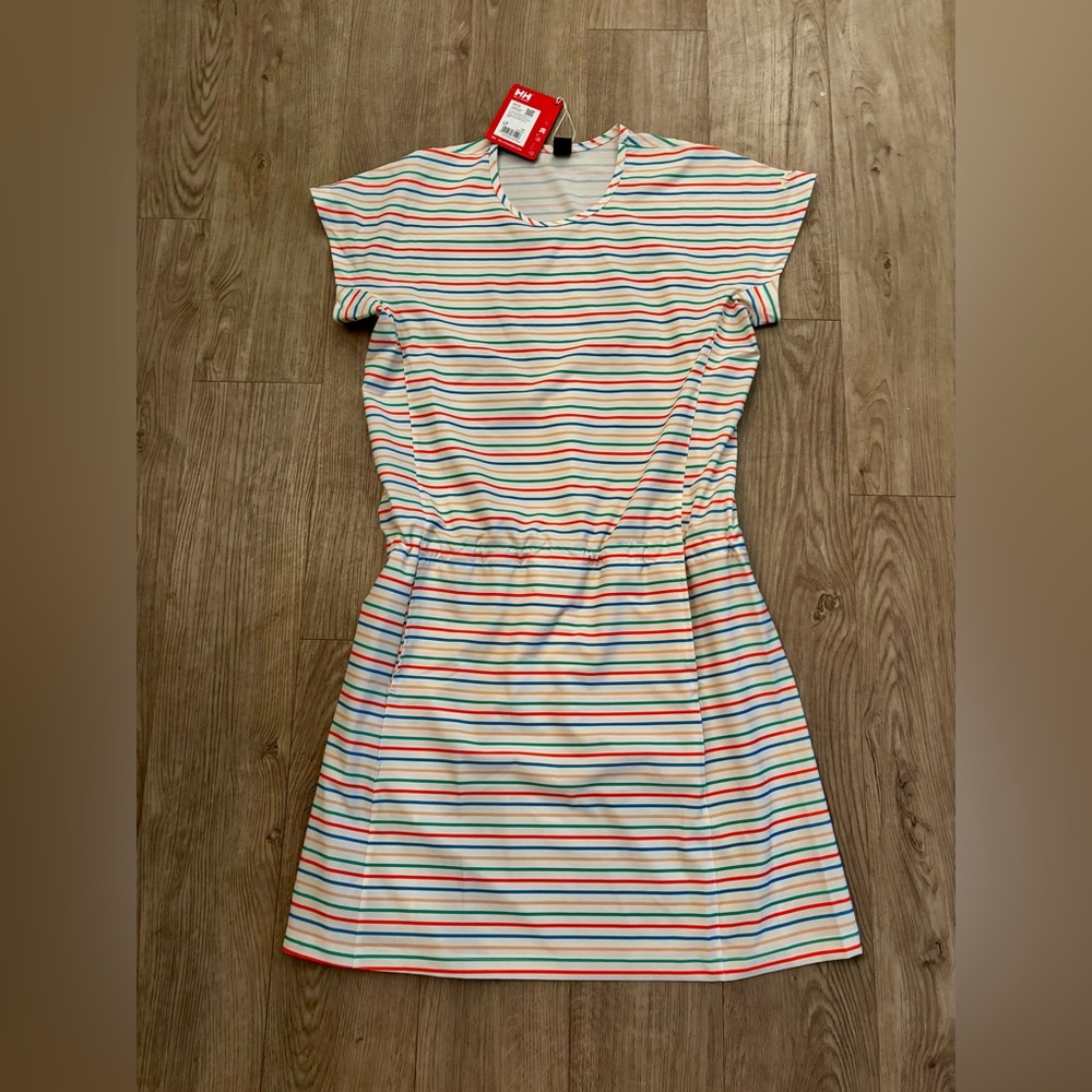 Helly Hansen NWT Thalia  Colorful Striped Mini Dress - Small